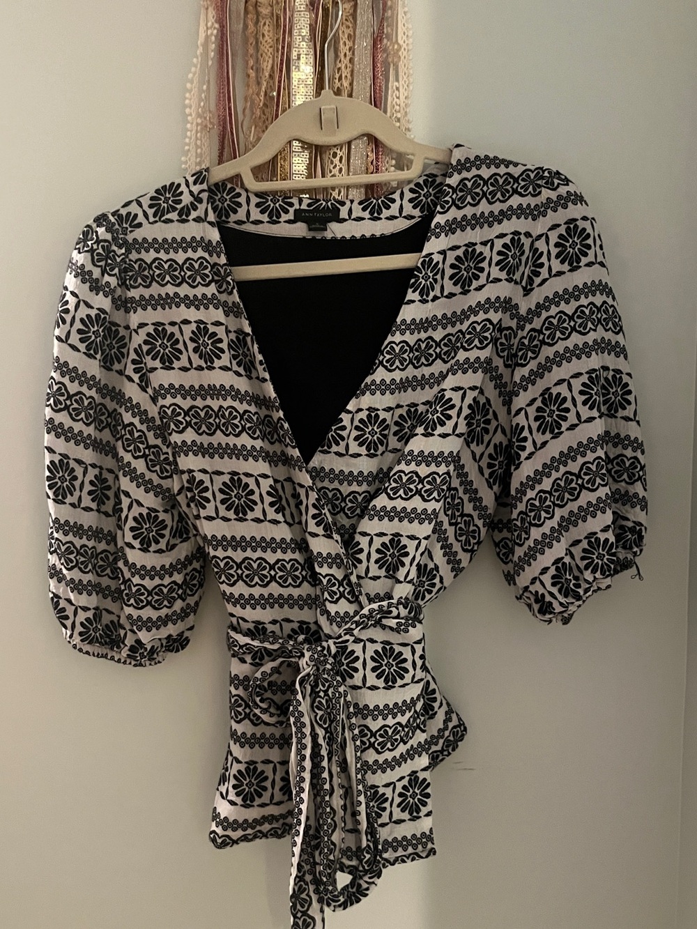 Ann Taylor Wrap Top - Picture 2 of 3